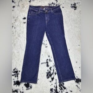 Cato Premium Dark Wash Mid Rise Straight Leg Denim Jeans Size 12